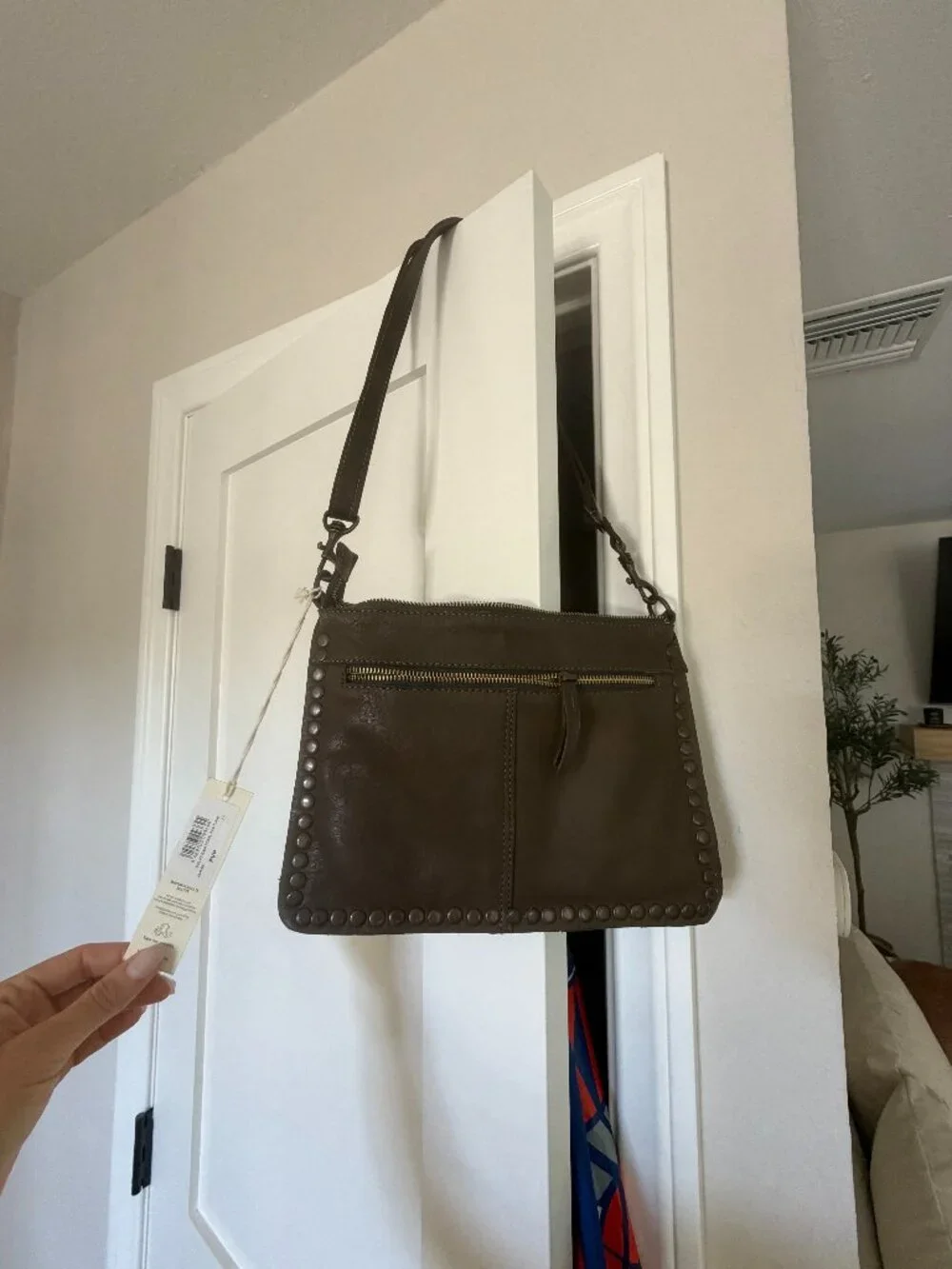 Leather cross bag BIBA Portland